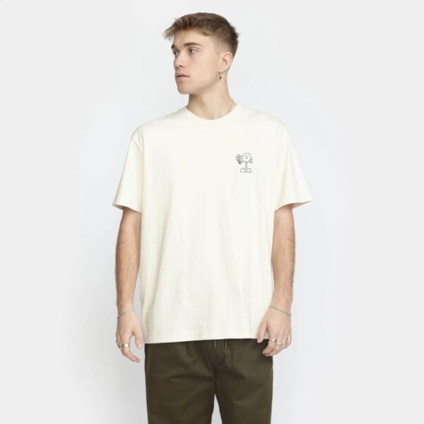 REVOLUTION Camiseta color blanco roto