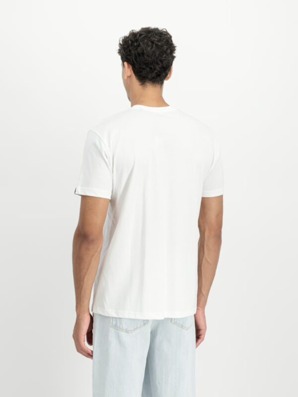 ALPHA INDUSTRIESCamiseta"Basic T-Shirt BL Effect Print"color blanco