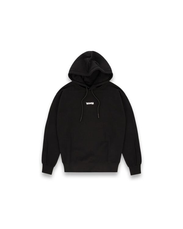 DISCLAIMERSudadera capucha logo trasero color negro