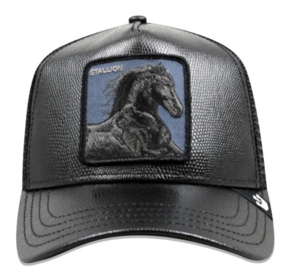 GOORIN Gorra Caballo " The Black Horse " color negro piel