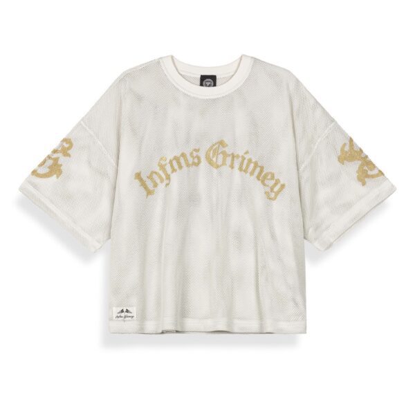 GRIMEYCamiseta"CHIEF WATCHER MESH BOXY TEE"color blanco