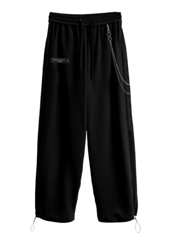 MOD WAVE MOVEMENTPantalon"DOUBLE CHAIN PANTS"color negro
