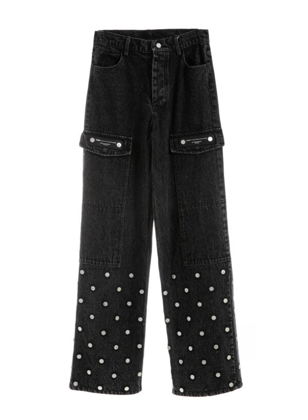 MOD WAVE MOVEMENTPantalon"Convertible Zip-Off Deconstructed Pan"color negro