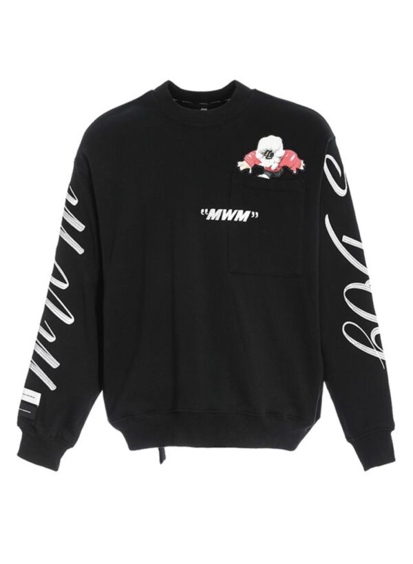 MOD WAVE MOVEMENTSudadera"VANGUARD´S DOG  SWEATSHIRT"color negro