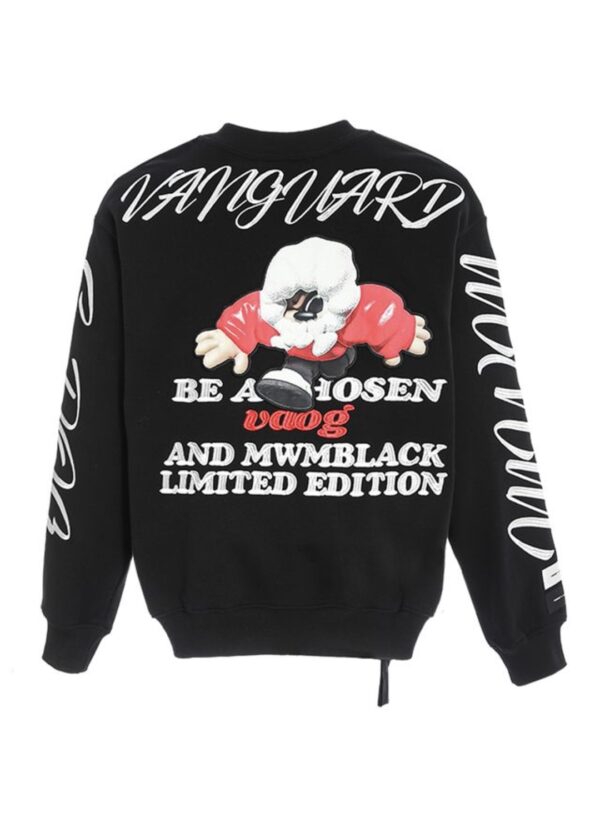 MOD WAVE MOVEMENTSudadera"VANGUARD´S DOG  SWEATSHIRT"color negro