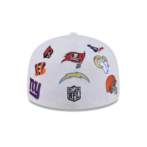 NEW ERAGorra"5950 ALL OVER 28040 NFLALL WHI"color blanco