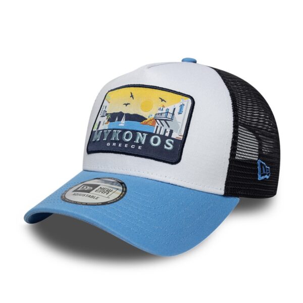 NEW ERAGorra"NE LOCATION PATCH TRUCKER NEWERA RAB"color azul