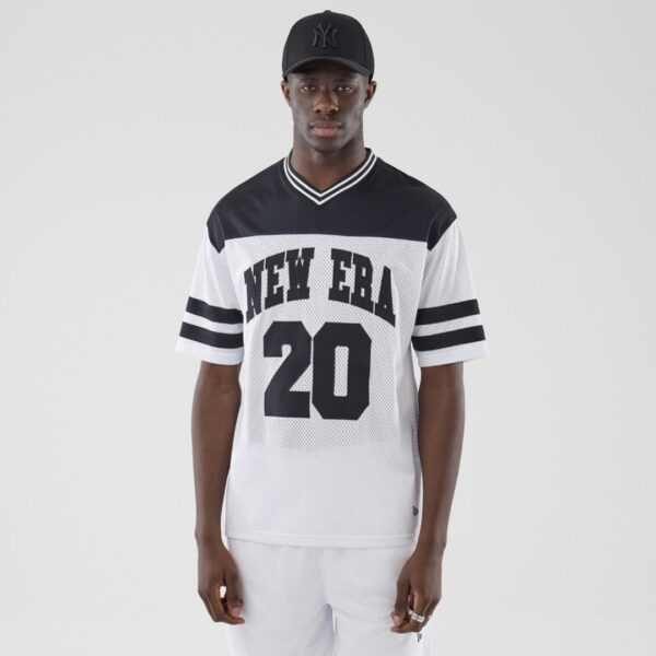 NEW ERACamiseta"NE MESH JERSEY NEWERA WHI"color blanco