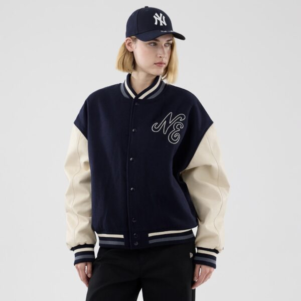 NEW ERAChaqueta"NE OVERSIZED VARSITY JCKT NEWERA NVY"color marino