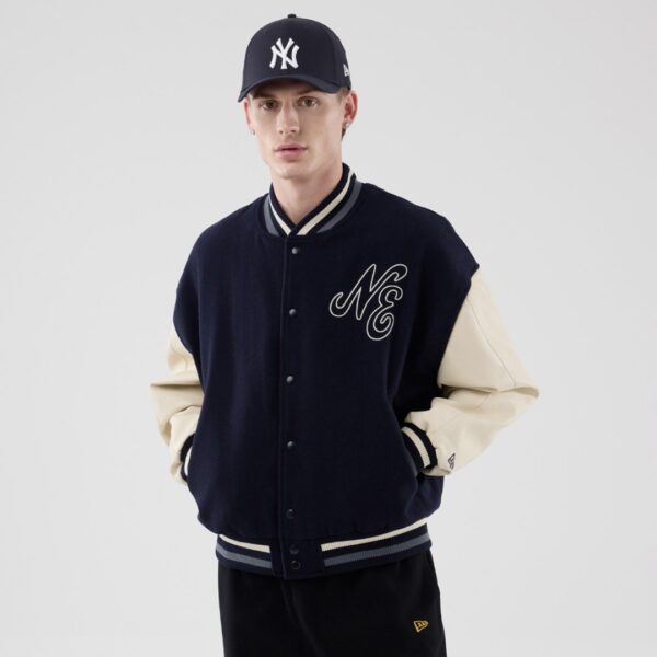 NEW ERAChaqueta"NE OVERSIZED VARSITY JCKT NEWERA NVY"color marino