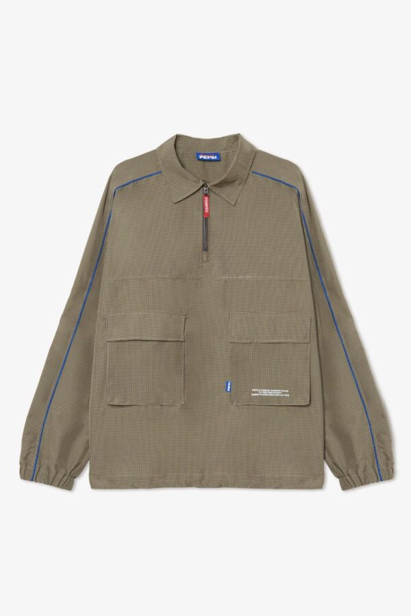 POMPEII BRAND Cortavientos " CHECKED BROWN WINDBREAKER " color marron