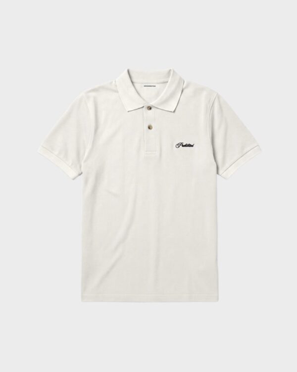 PROHIBITEDPolo"Hampton Polo Off-White"color crudo
