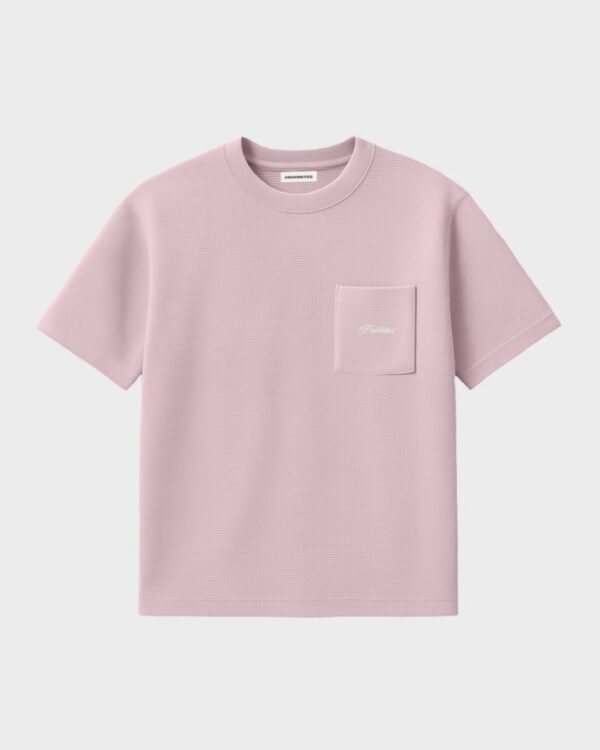 PROHIBITEDCamiseta"Seaside Waffle Tee"color malva