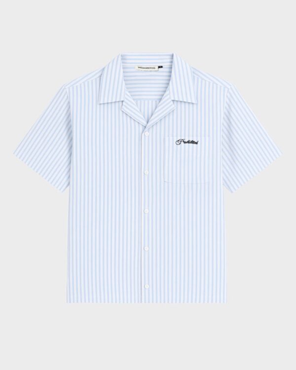PROHIBITEDCamisa"Vineyard Breeze Shirt"color celeste