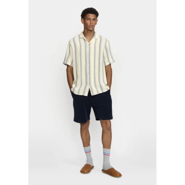 REVOLUTION Camisa "Short-sleeved Cuban Shirt" color azul