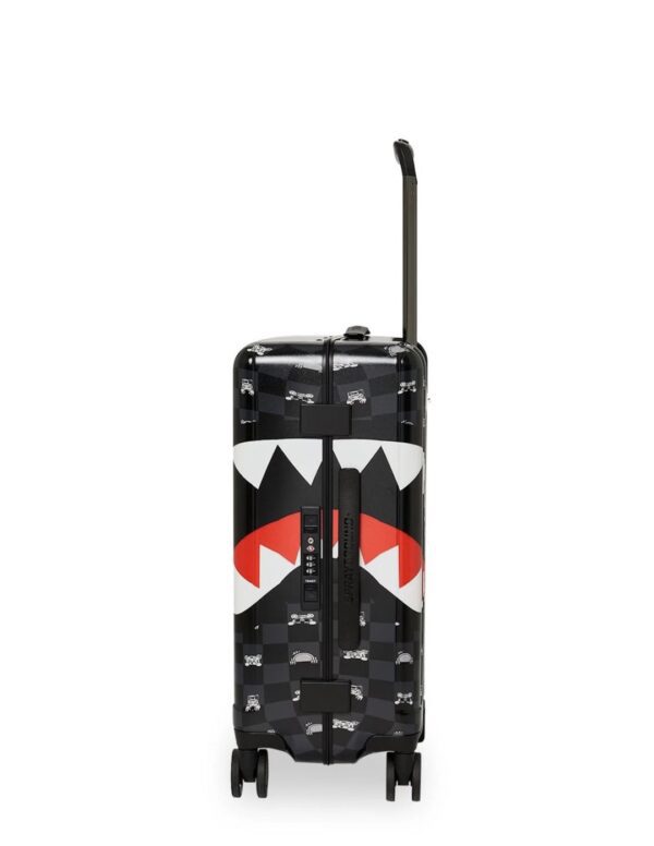 SPRAYGROUNDMaleta"GRAY PEEKING CHARACTER CHECK CARRY-ON LUGGAGE"