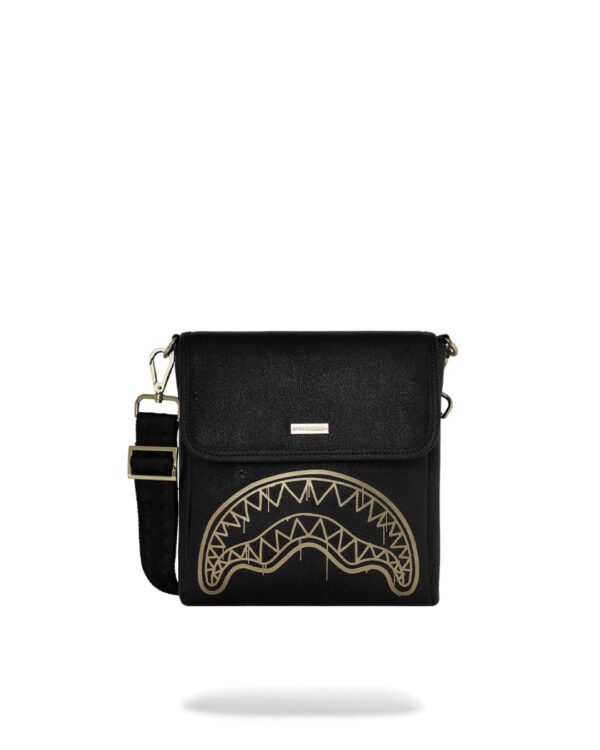 SPRAYGROUNDBolso"THAT GOLD DRAP MESSENGER SLING"