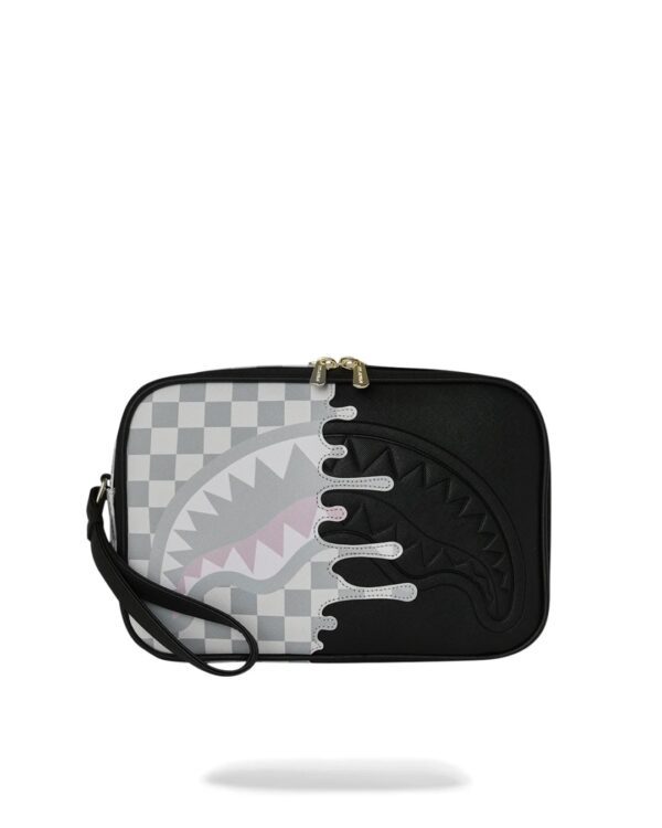 SPRAYGROUNDNeceser"CREAM CHECK SIDE DRIP TOILETRY BRICK"