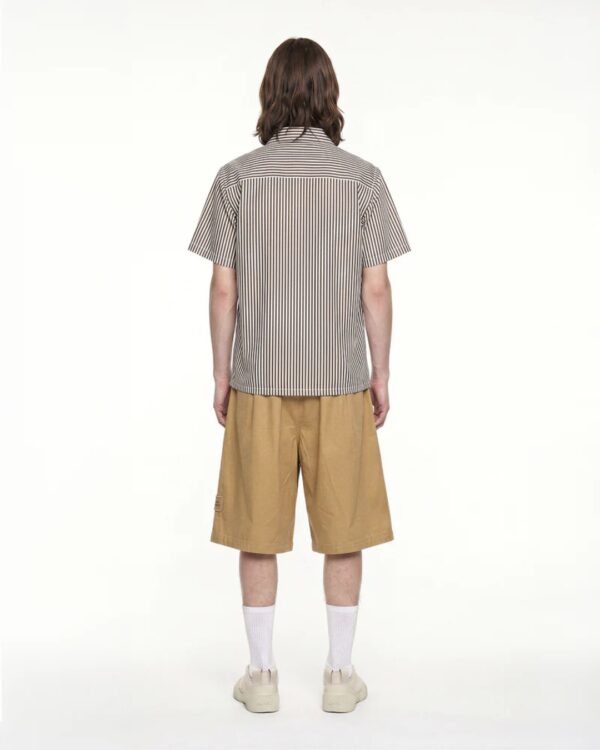 WE ARE NOT FRIENDSCamisa"Chokusen Shirt"rayas marron