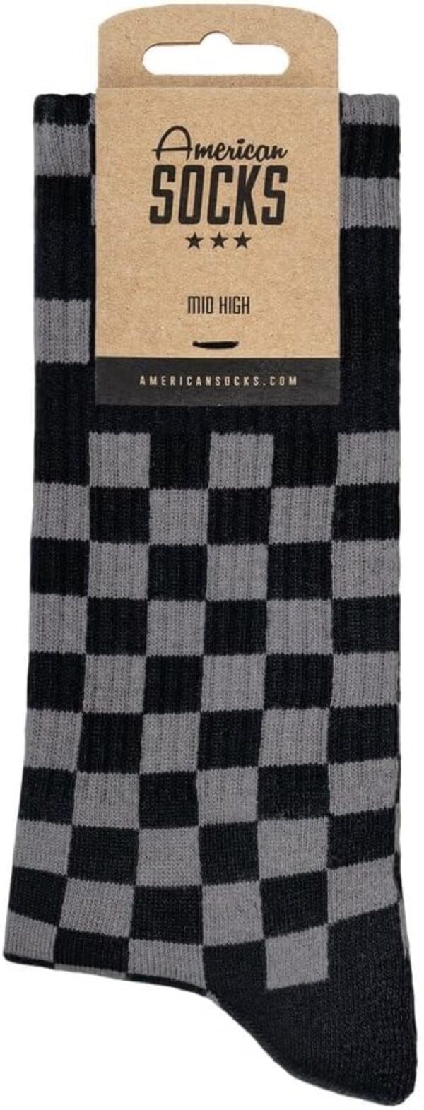 AMERICAN SOCKSCalcetines"Checkerboard B/G"miid high