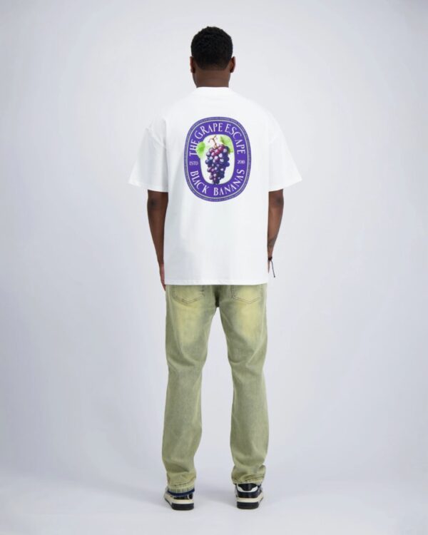 BLACK BANANASCamiseta"WINE LABEL TEE"color blanco