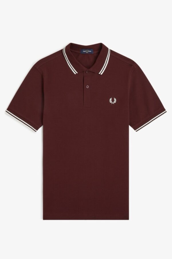 FRED PERRYPolo"TWIN PIPPED"color burdeos