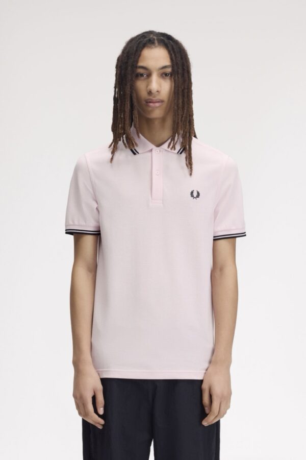 FRED PERRYPolo"TWIN PIPPED"color rosa