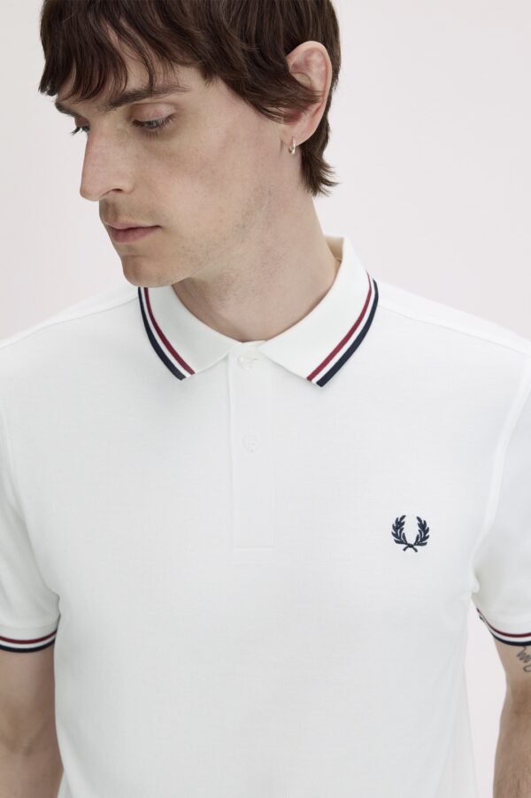 FRED PERRYPolo"TWIN TIPPED FRED PERRY"color blanco