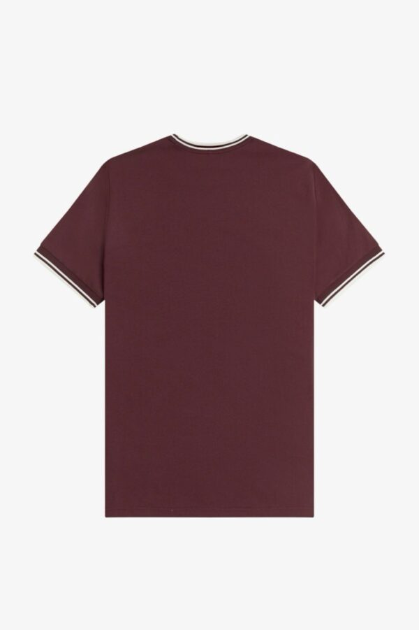 FRED PERRYCamiseta"TWIN TIPPED T-SHIRT"color burdeos