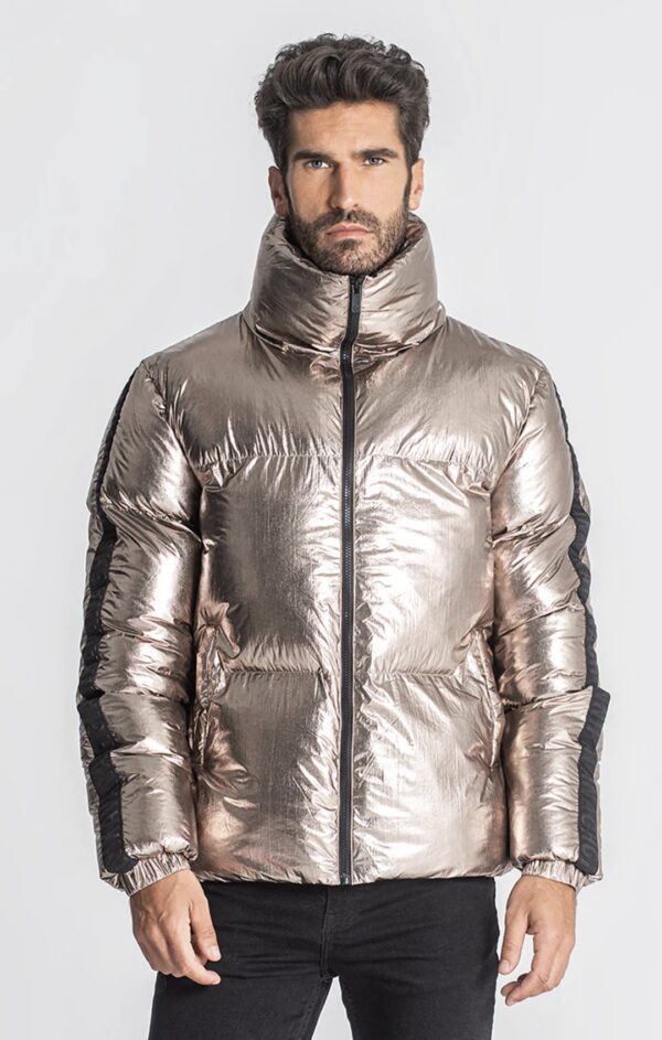 GIANNI KAVANGH Chaqueta " Gold Crypto Puffer Jacket " color dorado