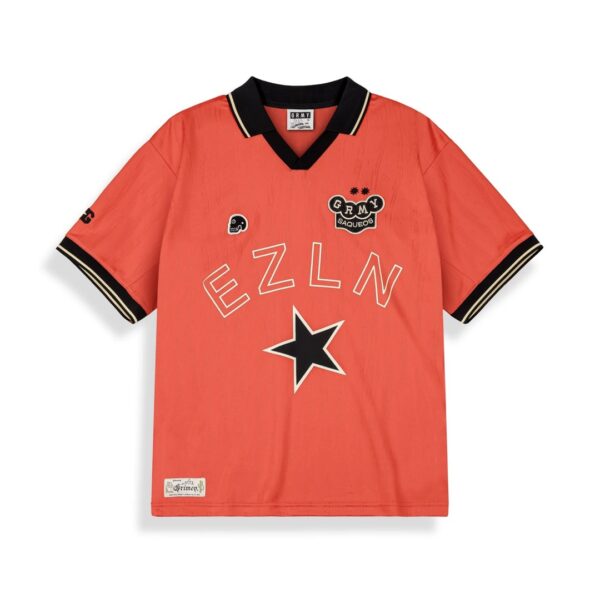 GRIMEYCamiseta"MACHETAZOS BOXY SOCCER JERSEY"color rojo