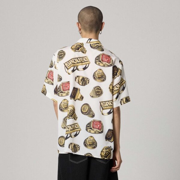 GRIMEYCamisa"THE OG TOUR BUTTON UP SHIRT"color blanco