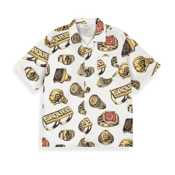 GRIMEYCamisa"THE OG TOUR BUTTON UP SHIRT"color blanco