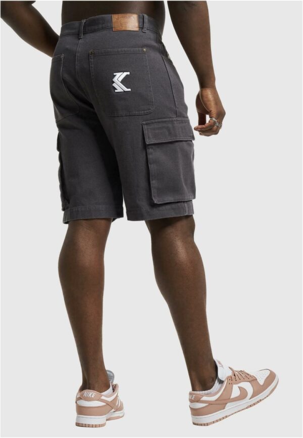 KARL KANI Bermuda " Small Signature Washed Cargo " color antracita
