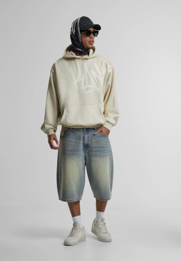 KARL KANI Sudadera "Woven SignaTurkeye Kani Tag Os Hoodie light sand"color beige