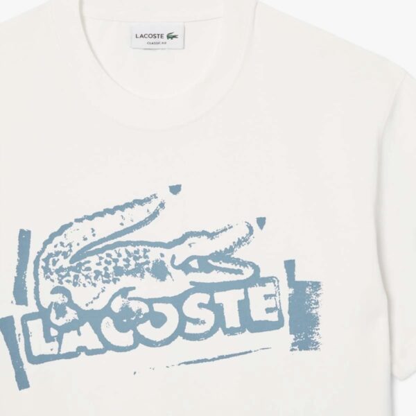 LACOSTECamiseta logo blanca