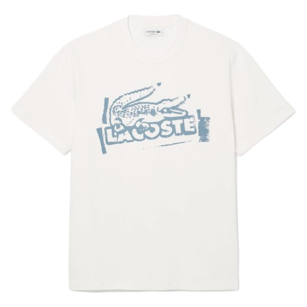 LACOSTECamiseta logo blanca
