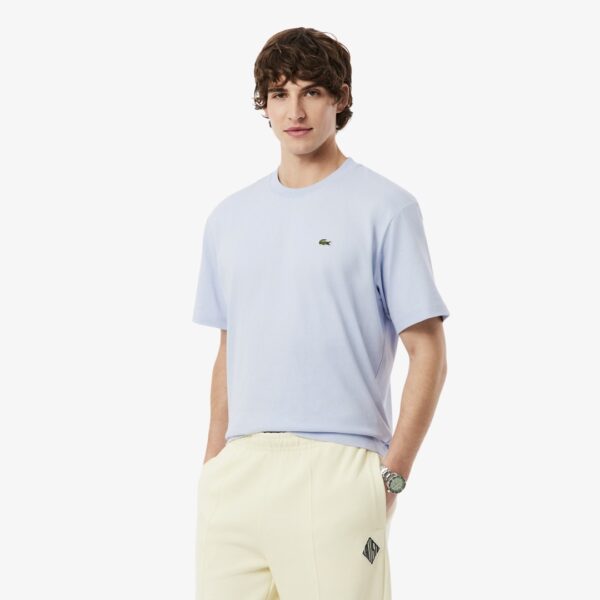 LACOSTECamiseta"Relaxed Fit Heavy Cotton Jersey T-shirt"color celeste