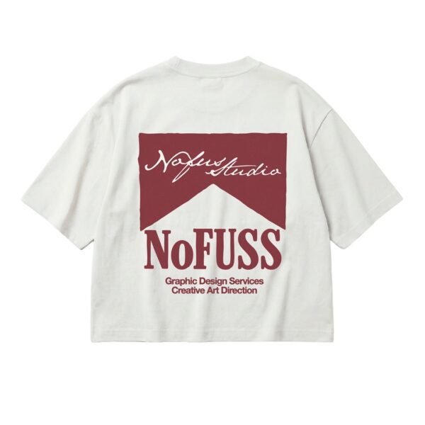 NOFUSSCamiseta"Malboro Nofuss Tee"color blanco-burdeos