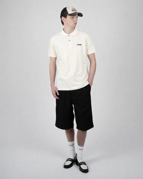 PROHIBITEDPolo"Hampton Polo Off-White"color crudo