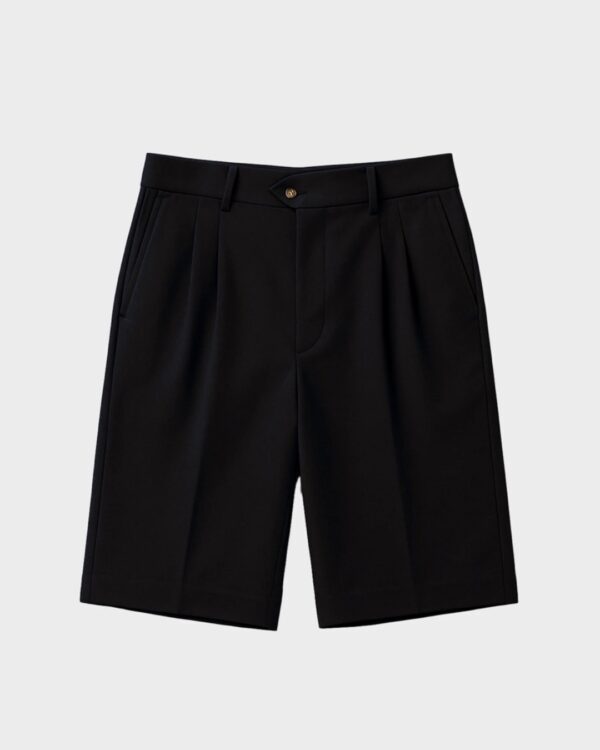 PROHIBITEDBermudas"Newport Pleated Shorts"color negro