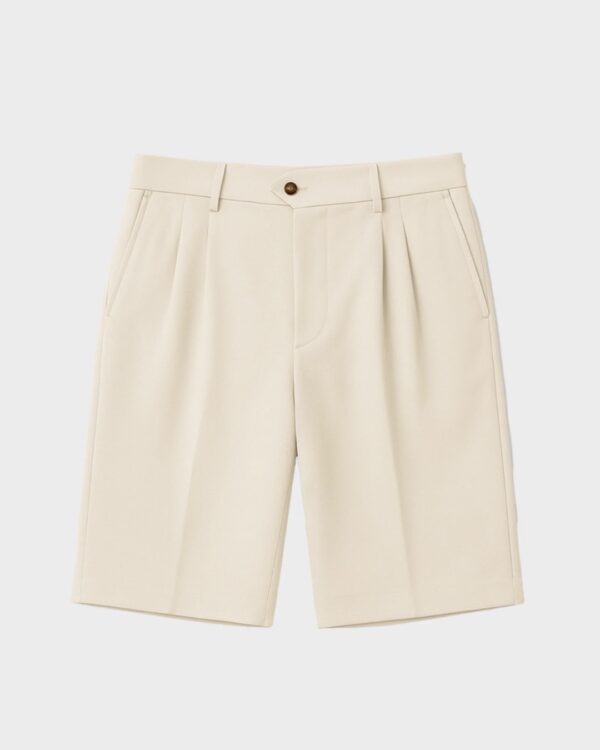 PROHIBITEDBermudas"Newport Pleated Shorts"color crudo