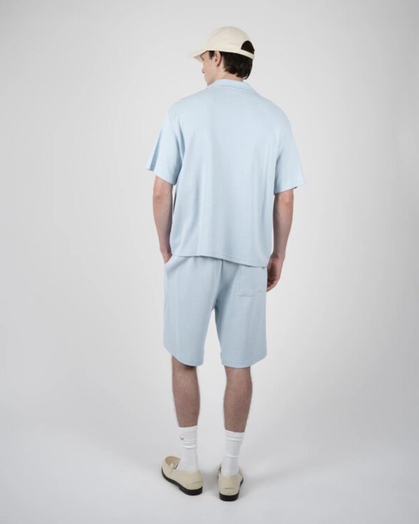 PROHIBITEDCamisa"Seaside Waffle Shirt Sky"color celeste
