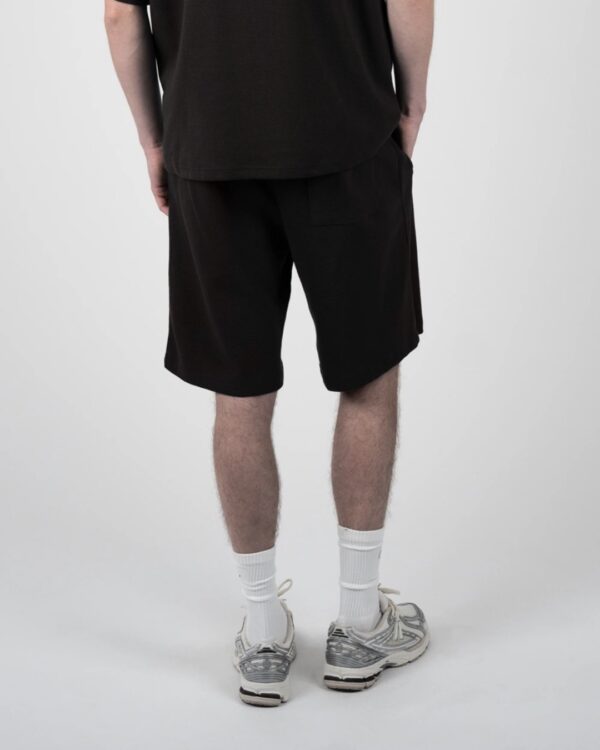 PROHIBITEDBermudas"Seaside Waffle Shorts"color negro