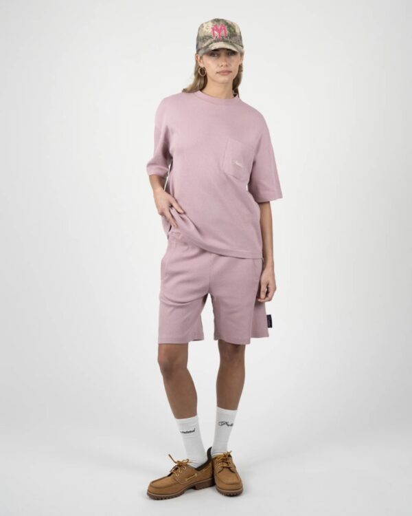 PROHIBITEDCamiseta"Seaside Waffle Tee"color malva