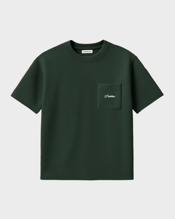 PROHIBITEDCamiseta"Seaside Waffle Tee"color verde