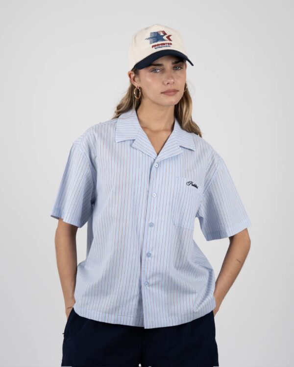PROHIBITEDCamisa"Vineyard Breeze Shirt"color celeste