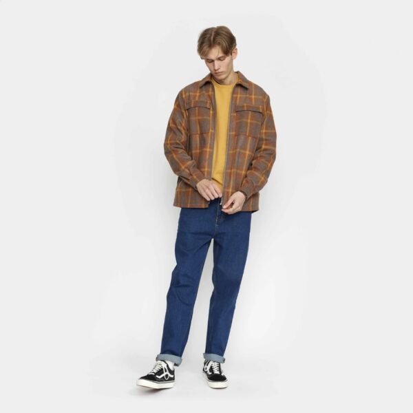REVOLUTION Sobrecamisa cremallera color marron