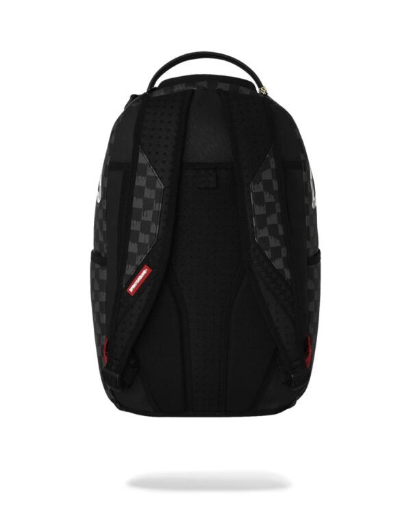 SPRAYGROUNDMochila"BLACK AND WHITE DRIP CHECK SHARK BACKPACK"