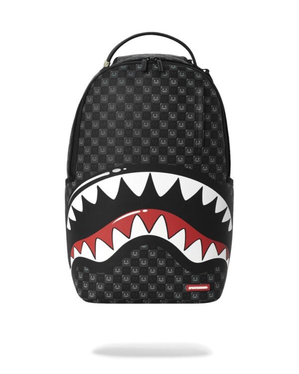 SPRAYGROUNDMochila"SHARKS IN PARIS WTF BUBBLY BLACK CHECK BACKPACK"